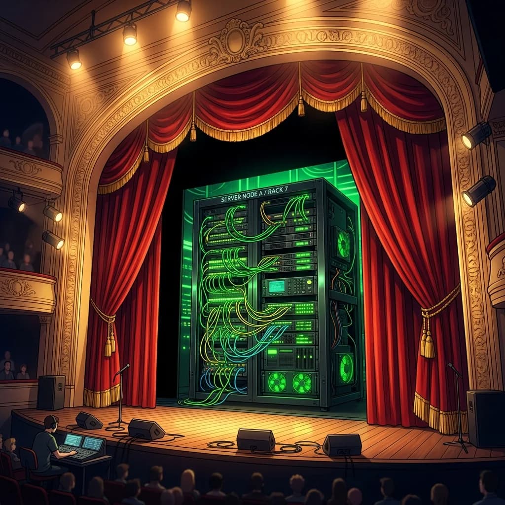 A glowing, fragmented mirror reflecting a distorted character portrait, symbolizing subversion of player expectations.